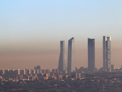 Foto de contaminación en Madrid