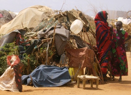 Choza en Dadaab. Foto: eXp-A.Gonzalo