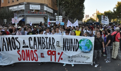 Foto del 15-O en Madrid