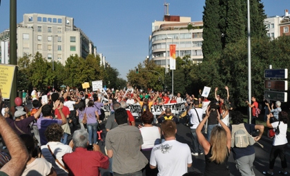 Foto del 15-O en Madrid