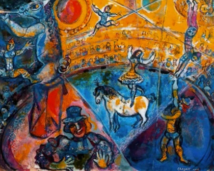 Imagen del cuadro de Chagall, Circus.