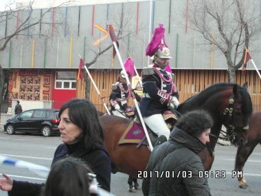 La caballería de la Policia Municipal