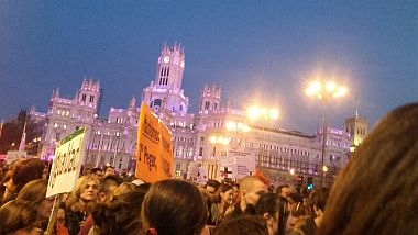 Manifestación en Cibeles