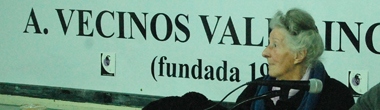 María Luisa Suárez en la A.V. Valle Inclán